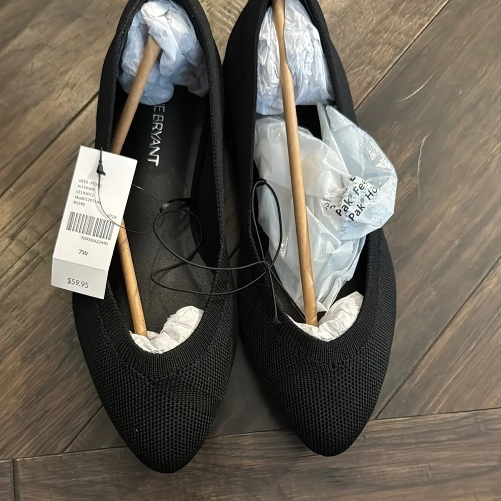 Black Pointed Toe Flats - Lane Bryant
